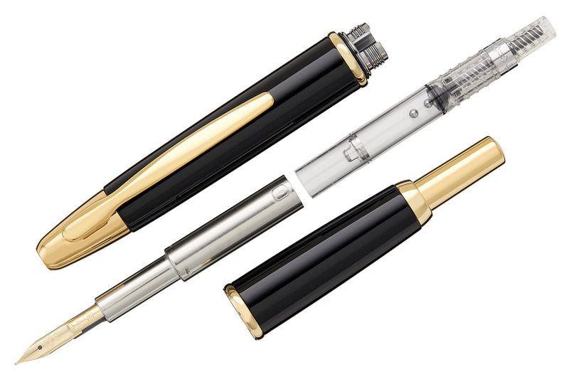 Pilot Vanishing Point Fountain Pen - Black/Gold