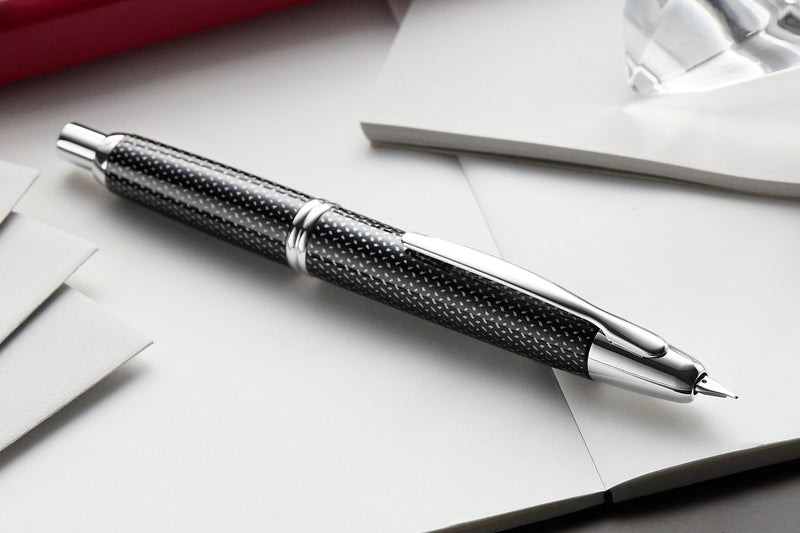 Pilot Vanishing Point Fountain Pen - Black Carbonesque