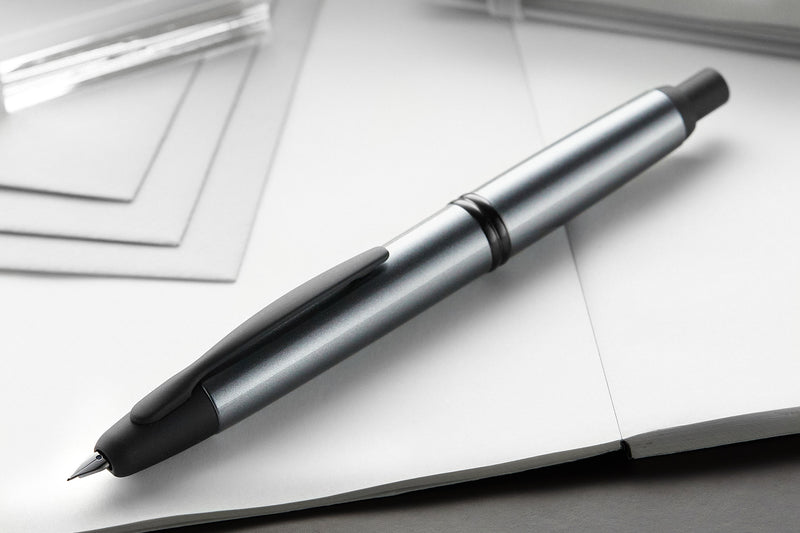 Pilot Vanishing Point Fountain Pen - Gun Metal/Black