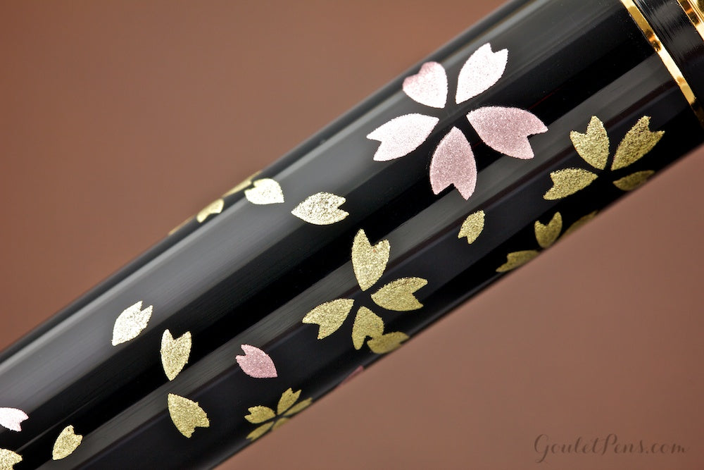 Kanazawa Gold Leaf Maki-e Ballpoint Pen Cherry Blossom and Japanese Maple 
