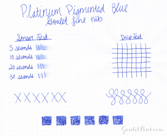 Platinum Pigmented Blue fountain pen ink