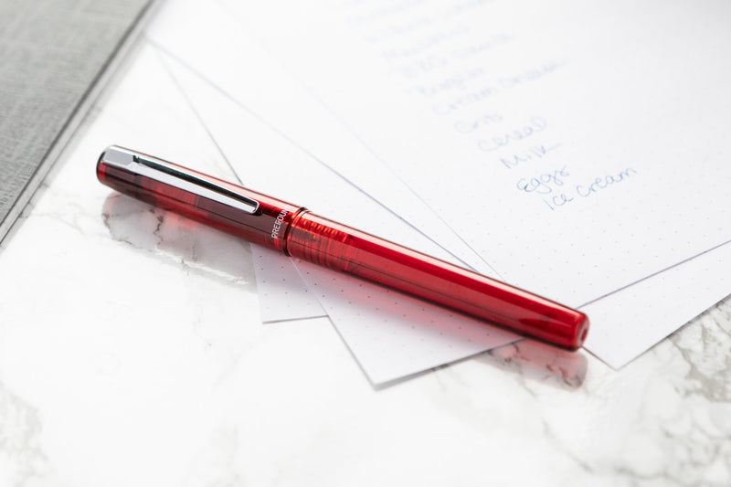 Platinum Prefounte Fountain Pen - Crimson Red