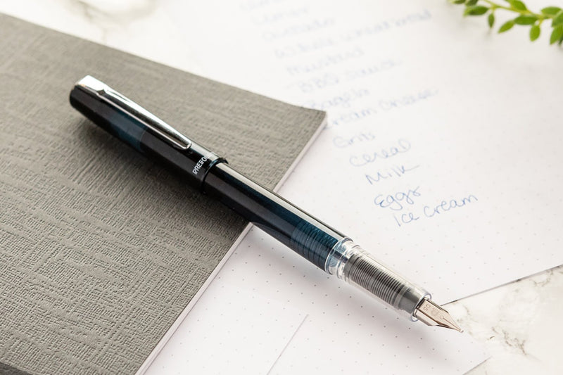 Platinum Prefounte Fountain Pen - Graphite Blue