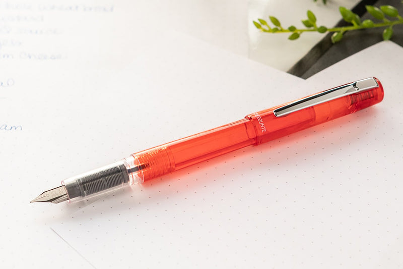 Platinum Prefounte Fountain Pen - Vermilion Orange