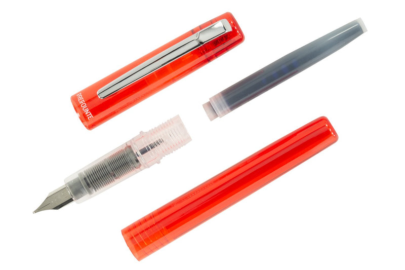 Platinum Prefounte Fountain Pen - Vermilion Orange