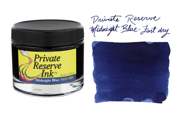 Private Reserve Midnight Blue Fast Dry - 60ml Bottled Ink