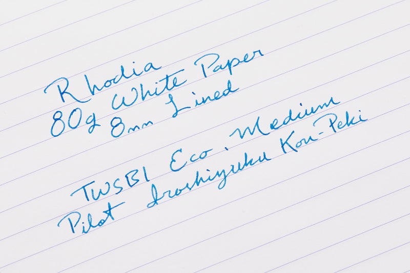 Rhodia Classic Side Staplebound A5 Notebook - Ice White, Lined