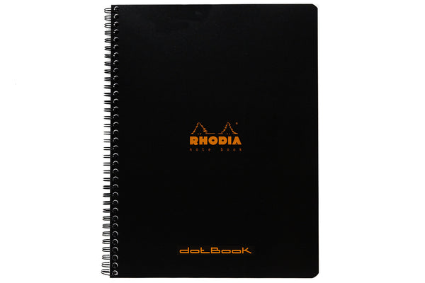 Rhodia Wirebound Notebook, A4+, Dot - Black