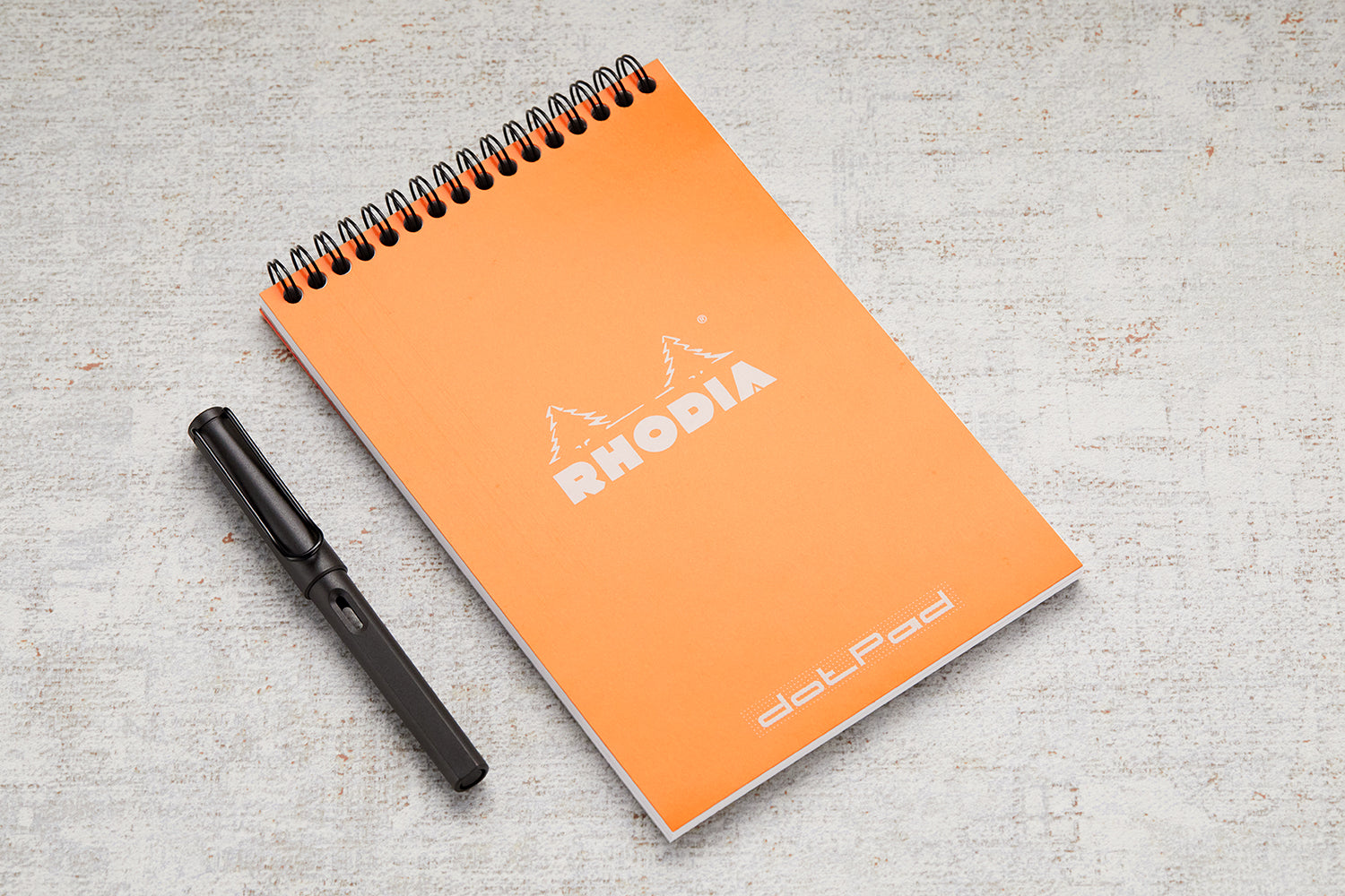  Rhodia #16 Wirebound Notepad 5.8 x 8.3 Dot Pad, Orange Cover  : Office Products