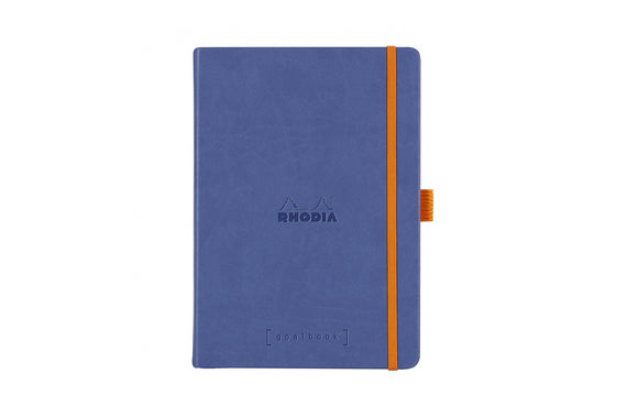 Rhodia Goalbook Dot Grid A5 Hardcover Journal - Sapphire (Ivory Paper)