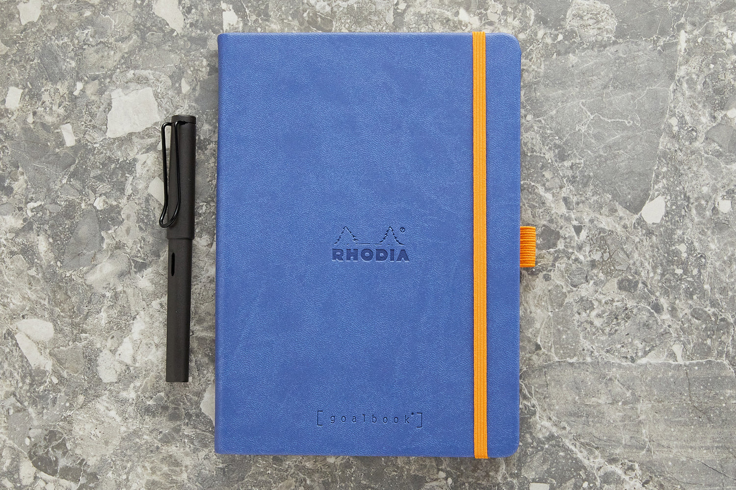 Rhodia Goalbook Dot Grid A5 Hardcover Journal - Sapphire (Ivory Paper) -  The Goulet Pen Company