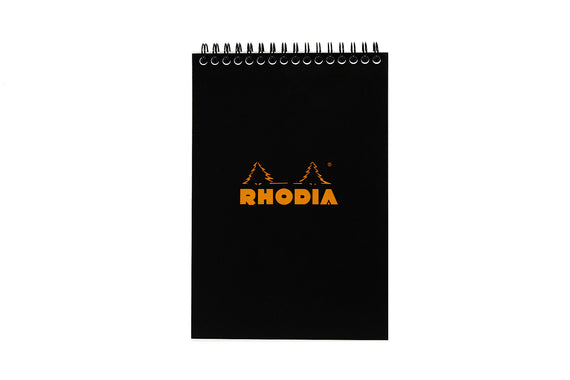 Rhodia No. 16 Top Wirebound A5 Notebook - Black, Graph