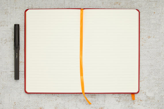 Rhodia Rhodiarama A5 Webnotebook - Poppy Red, Lined