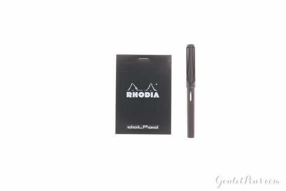 Rhodia No. 12 Notepad - Black, Dot Grid (3.35 x 4.72)