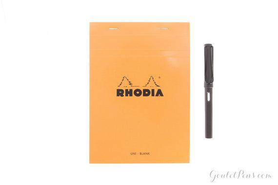 Rhodia No. 16 Notepad - Orange, Blank (5.83 x 8.27)