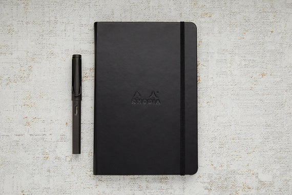 Rhodia A5 Webnotebook - Black, Lined