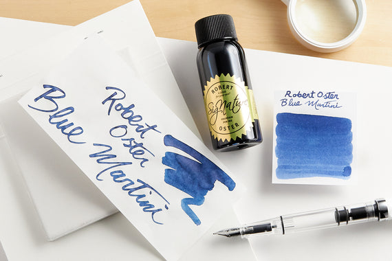 Robert Oster Blue Martini - 50ml Bottled Ink