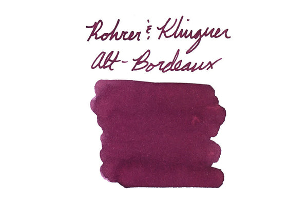 Rohrer Klingner Alt Bordeaux Ink Sample The Goulet Pen Company