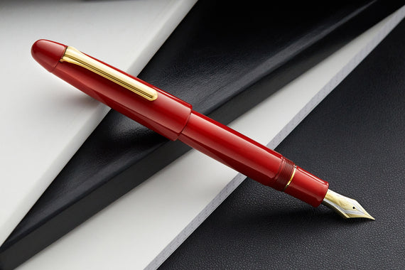 Sailor 1911 King of Pens Color Urushi Ebonite Fountain Pen - Cherry Red