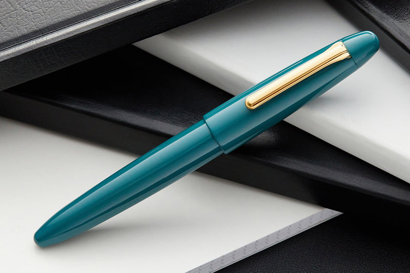 Sailor 1911 King of Pens Color Urushi Ebonite Fountain Pen - Teal Blue