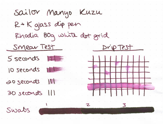 Sailor Manyo Kuzu fountain pen ink