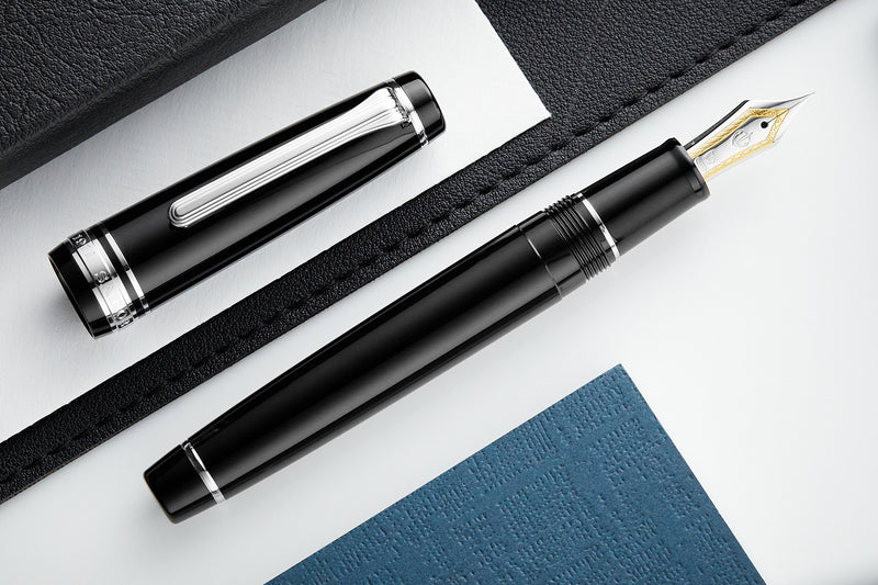 Sailor Pro Gear Fountain Pen - Black/Silver