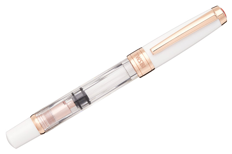 TWSBI Diamond 580 Fountain Pen - White RoseGold II - The Goulet Pen Company