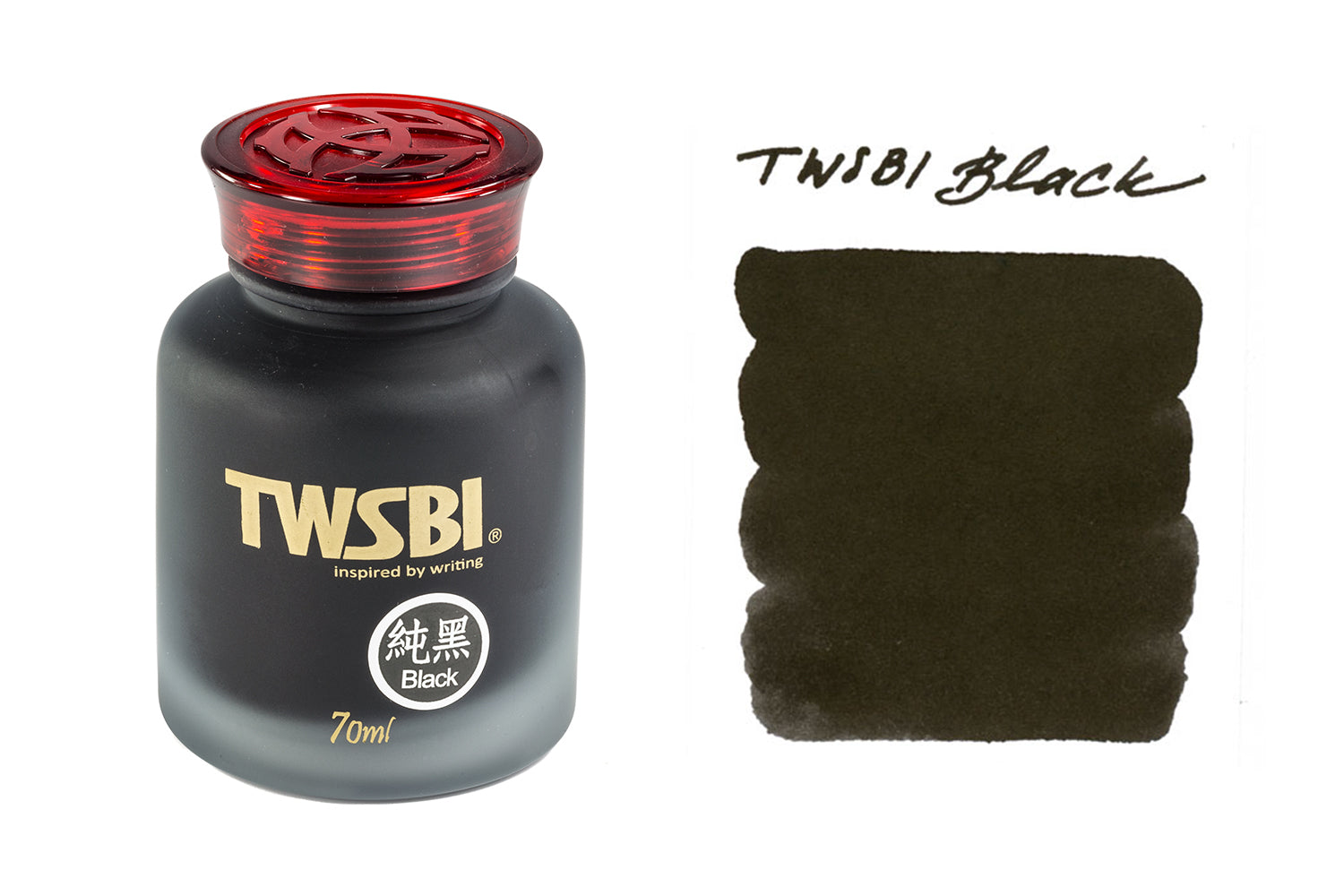 TWSBI Black - 70ml Bottled Fountain Pen Ink - The Goulet Pen Company