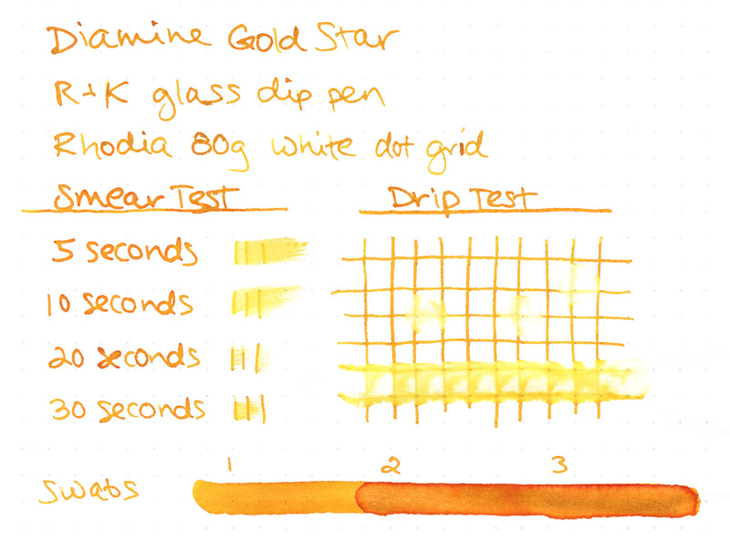 Diamine Gold Star - Ink Sample