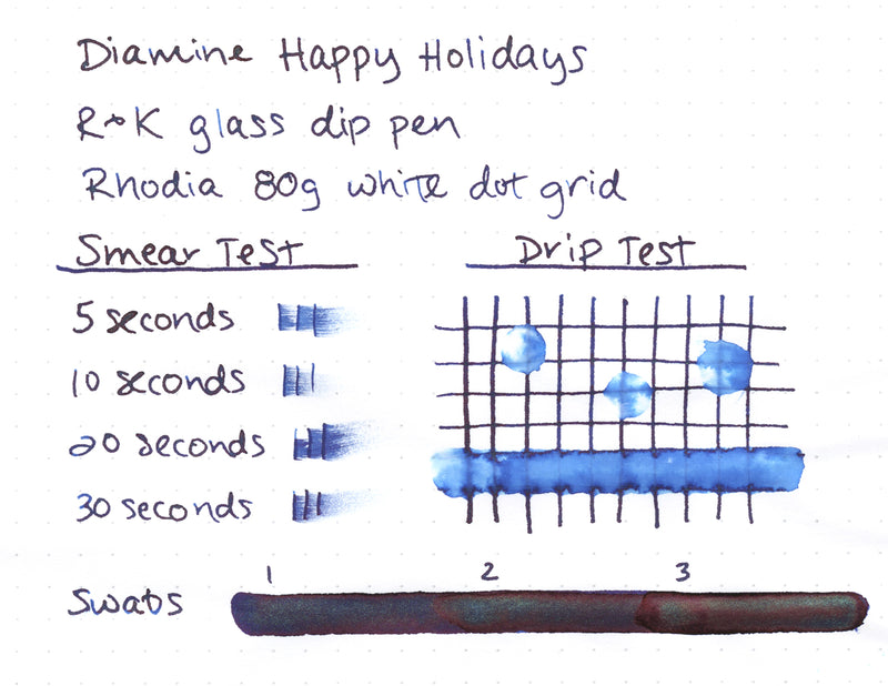 Diamine Happy Holidays - Ink Sample