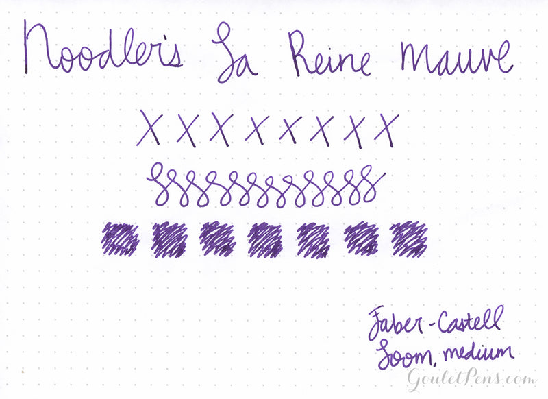 Noodler's La Reine Mauve - Ink Sample