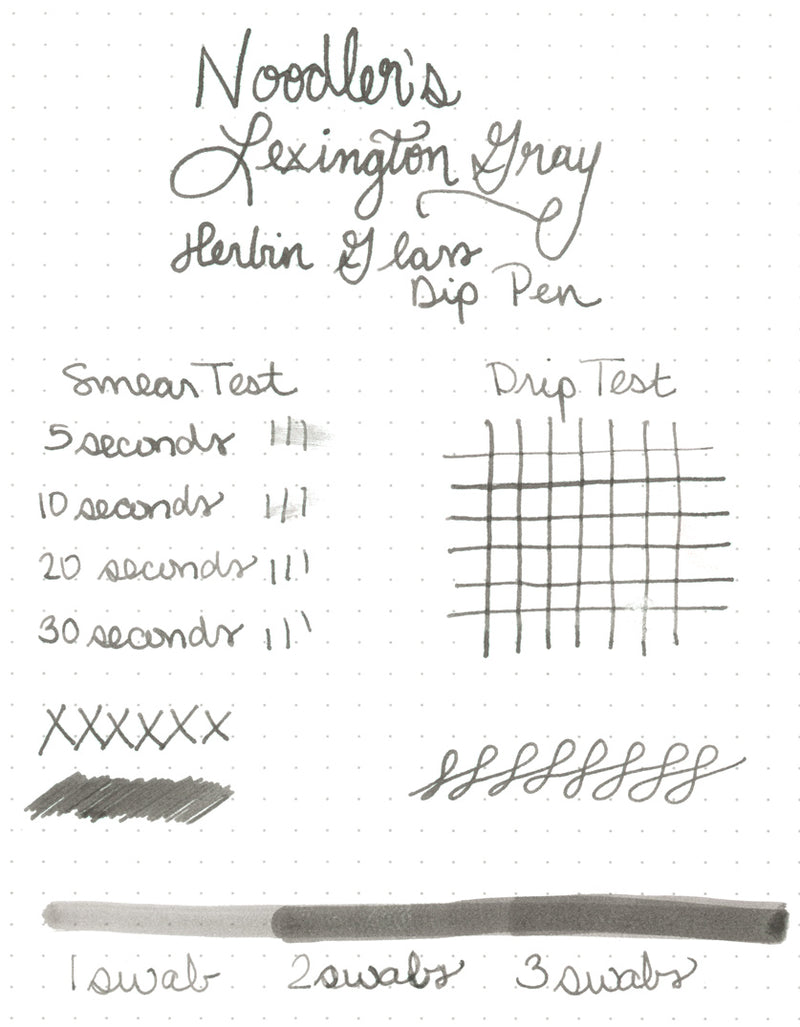 Noodler's Lexington Gray - Ink Sample