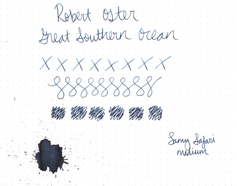 Robert Oster Great Southern Ocean - Ink Sample