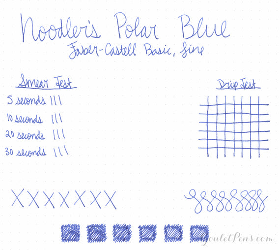 Noodler's Polar Blue fountain pen ink